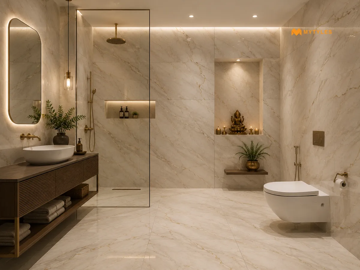 Use the Same Tile on Both Surfaces for a Continuous Look
